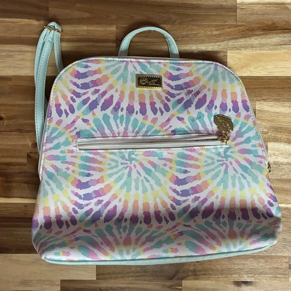 Travel Bag: Betsey Johnson Luv Backpack Tie Dye - Picture 2 of 3